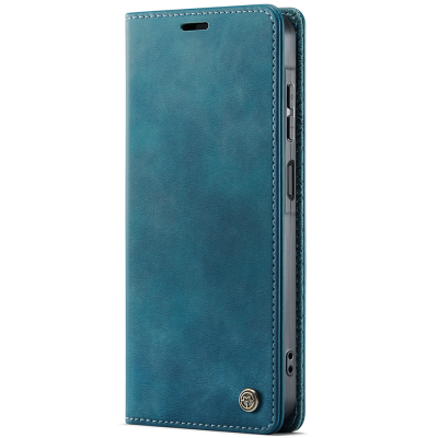Кожиный чехол-книжка "CaseMe" Retro Skin - зелёный (Poco M8 Pro / Redmi Note 15 Pro+)