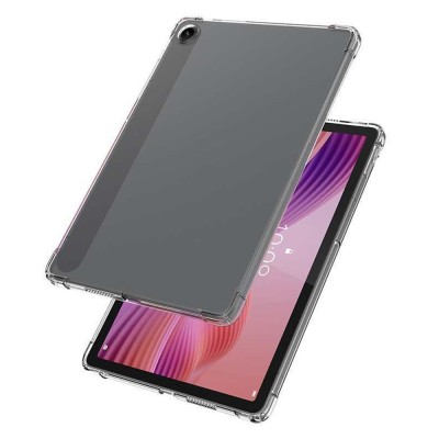 Pastiprinātas silikona apvalks - dzidrs + ekrāna aizsargstikls (Lenovo Tab 10.1)