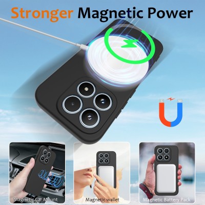 "Shell" MagSafe твердый силиконовый (TPU) чехол - чёрный (Xiaomi 17)