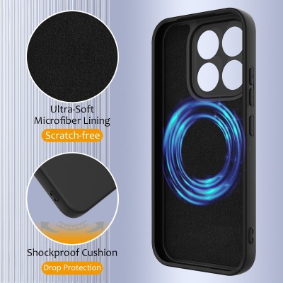 "Shell" MagSafe твердый силиконовый (TPU) чехол - чёрный (Xiaomi 17)