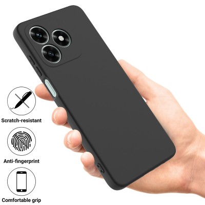 "Shell" твердый силиконовый (TPU) чехол - чёрный (Honor X5c Plus 4G)