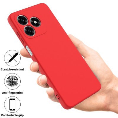 "Shell" твердый силиконовый (TPU) чехол - красный (Honor X5c Plus 4G)