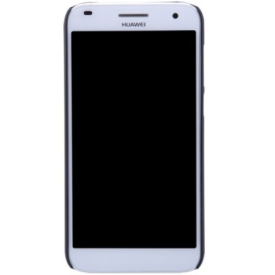 Nillkin Frosted Shield Huawei Ascend G7 juodas plastikinis dėklas + apsauginė ekrano plėvelė / Priedai.lt