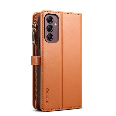 "ESEBLE" solīds maciņš ar noņemamu maku - brūns (Galaxy A57)
