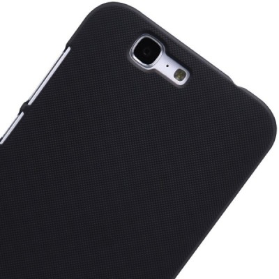 Nillkin Frosted Shield Huawei Ascend G7 juodas plastikinis dėklas + apsauginė ekrano plėvelė / Priedai.lt