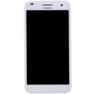 Nillkin Frosted Shield Huawei Ascend G7 baltas plastikinis dėklas + apsauginė ekrano plėvelė / Priedai.lt
