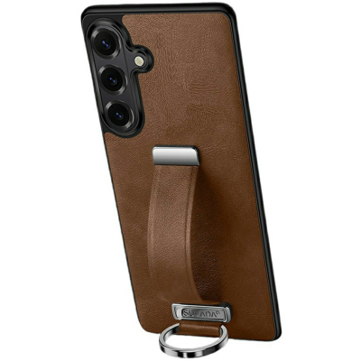 "SULADA" Leather Kickstand чехол - коричневый (Galaxy S26)