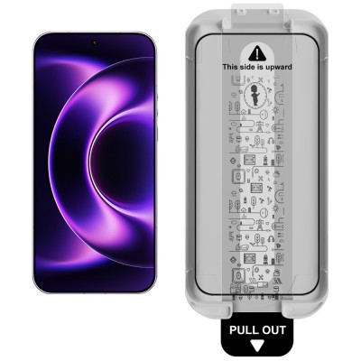 "IMAK" Tempered Glass pilna pārklājuma ekrāna aizsargs (1 gab.) ar rāmi - melns (Galaxy S24 / S25)
