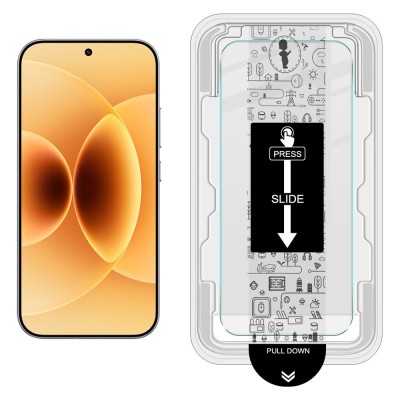 "IMAK" Tempered Glass pilna pārklājuma ekrāna aizsargs (1 gab.) ar rāmi - melns (Xiaomi 17 / 17 Pro)