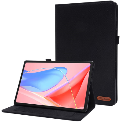 Текстильный чехол-книжка „Fashion“ - чёрный (Lenovo Tab 10.1)