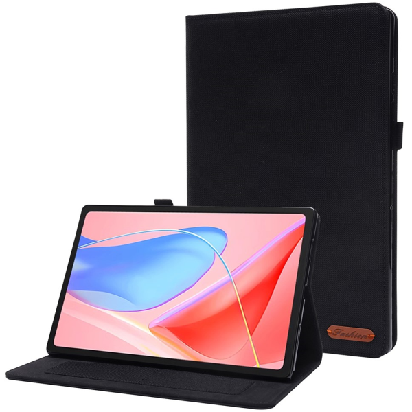 Текстильный чехол-книжка „Fashion“ - чёрный (Lenovo Tab 10.1)
