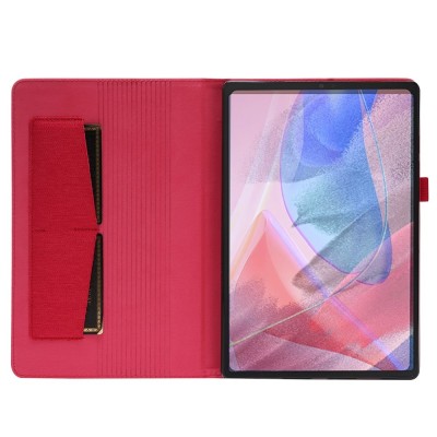 Текстильный чехол-книжка „Fashion“ - красный (Lenovo Tab 10.1)