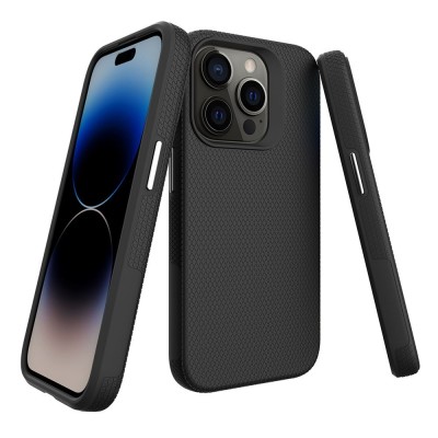 „TUKU“ Shockproof kõva silikoonümbris - must (iPhone 16 Pro Max)