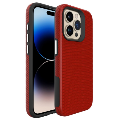 „TUKU“ Shockproof ciets silikona korpuss - sarkans (iPhone 16 Pro Max)
