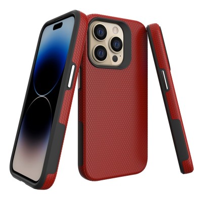 „TUKU“ Shockproof ciets silikona korpuss - sarkans (iPhone 16 Pro Max)