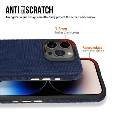 „TUKU“ Shockproof ciets silikona korpuss - tumši zils (iPhone 16 Pro Max)