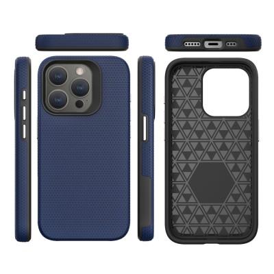 „TUKU“ Shockproof ciets silikona korpuss - tumši zils (iPhone 16 Pro Max)