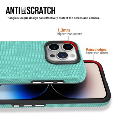 „TUKU“ Shockproof kõva silikoonümbris - зелёный (iPhone 16 Pro Max)