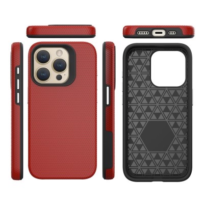 „TUKU“ Shockproof kõva silikoonümbris - красный (iPhone 16 Pro)
