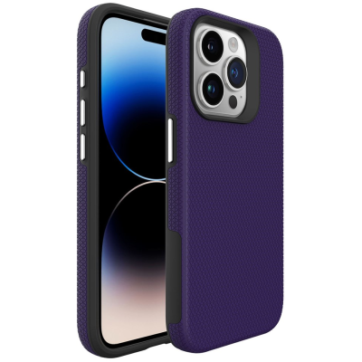 „TUKU“ Shockproof ciets silikona korpuss - violets (iPhone 16 Pro)