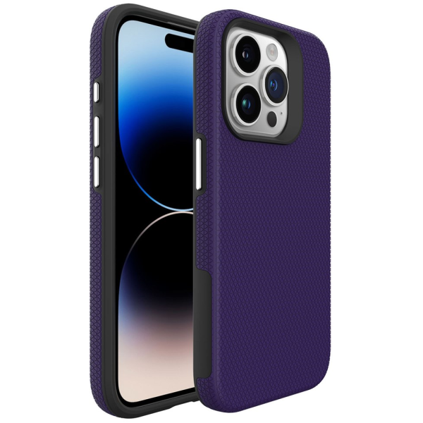 „TUKU“ Shockproof kõva silikoonümbris - фиолетовый (iPhone 16 Pro)