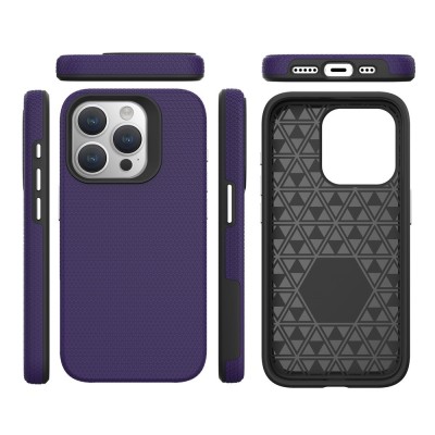 „TUKU“ Shockproof ciets silikona korpuss - violets (iPhone 16 Pro)