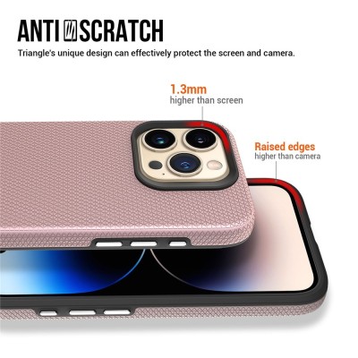 „TUKU“ Shockproof ciets silikona korpuss - rozs (iPhone 16 Pro)