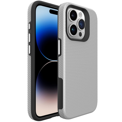 „TUKU“ Shockproof kõva silikoonümbris - серебристый (iPhone 16 Pro)