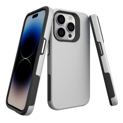 „TUKU“ Shockproof ciets silikona korpuss - sudrabs (iPhone 16 Pro)