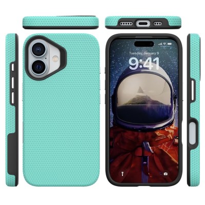„TUKU“ Shockproof kõva silikoonümbris - зелёный (iPhone 16)
