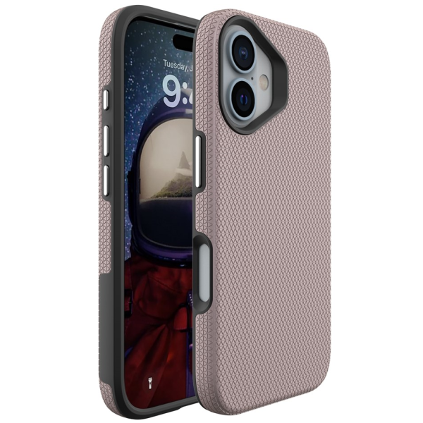 „TUKU“ Shockproof ciets silikona korpuss - rozs (iPhone 16)