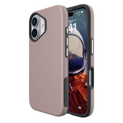 „TUKU“ Shockproof ciets silikona korpuss - rozs (iPhone 16)