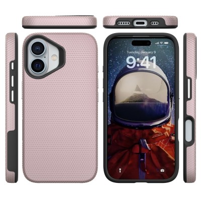 „TUKU“ Shockproof kõva silikoonümbris - розовый (iPhone 16)