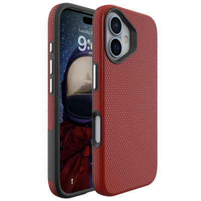 „TUKU“ Shockproof kõva silikoonümbris - красный (iPhone 16)