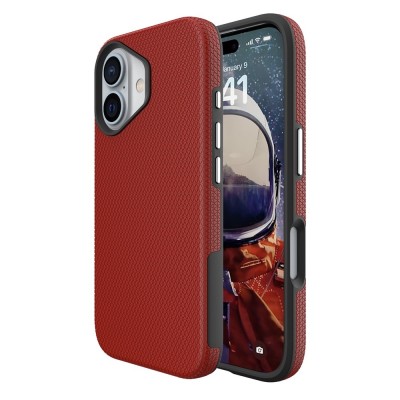 „TUKU“ Shockproof kõva silikoonümbris - красный (iPhone 16)