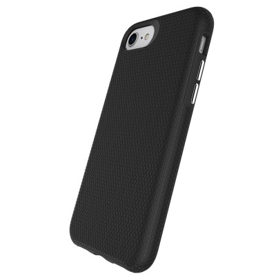 „TUKU“ Shockproof kõva silikoonümbris - must (iPhone 17e / 16e)