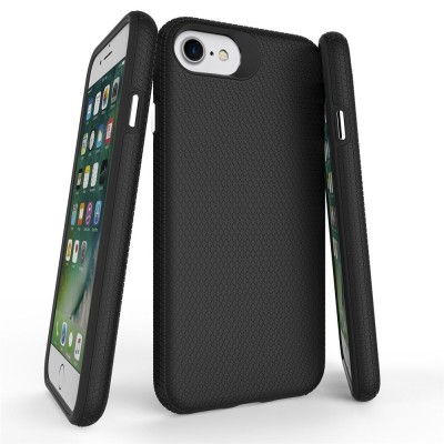 „TUKU“ Shockproof kõva silikoonümbris - must (iPhone 17e / 16e)