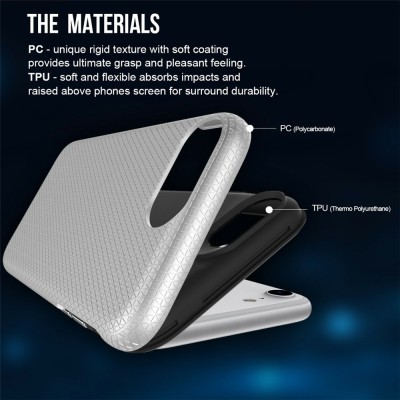 „TUKU“ Shockproof ciets silikona korpuss - sudrabs (iPhone 17e / 16e)