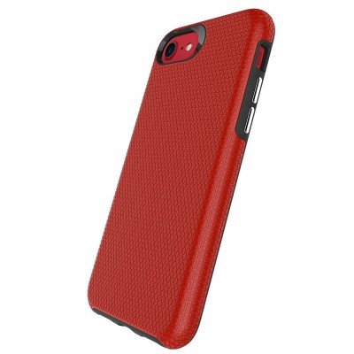 „TUKU“ Shockproof ciets silikona korpuss - sarkans (iPhone 17e / 16e)