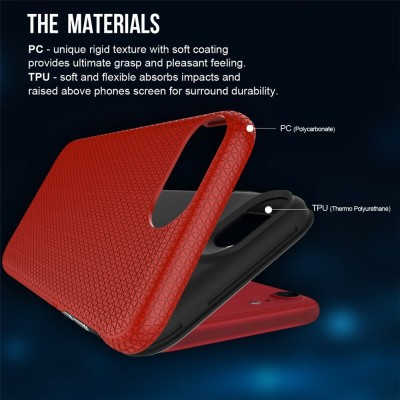 „TUKU“ Shockproof ciets silikona korpuss - sarkans (iPhone 17e / 16e)