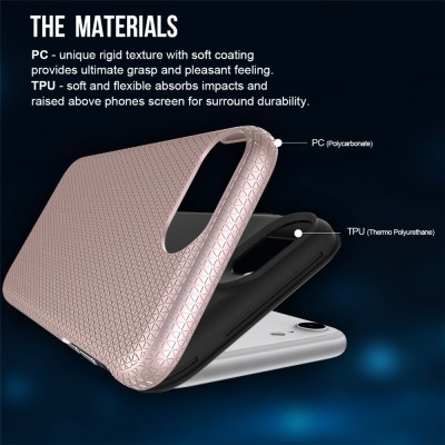 „TUKU“ Shockproof ciets silikona korpuss - rozs (iPhone 17e / 16e)