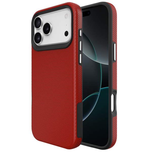 „TUKU“ Shockproof ciets silikona korpuss - sarkans (iPhone 17 Pro)