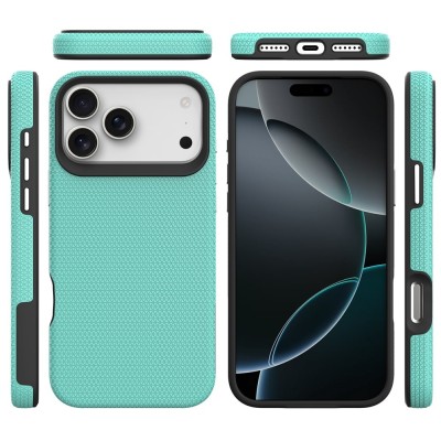 „TUKU“ Shockproof ciets silikona korpuss - zaļš (iPhone 17 Pro)