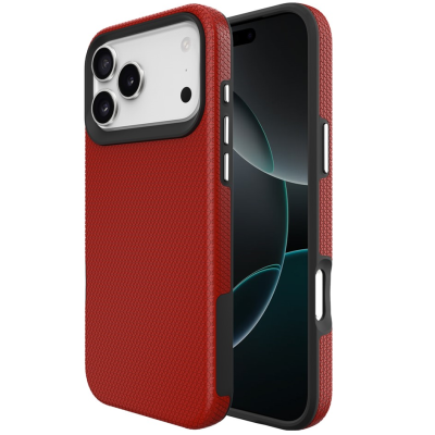 „TUKU“ Shockproof ciets silikona korpuss - sarkans (iPhone 17 Pro Max)