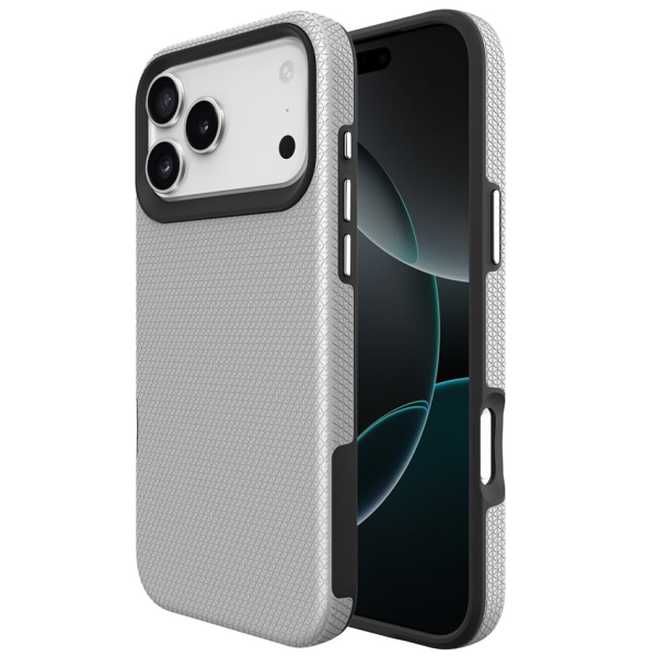 „TUKU“ Shockproof kõva silikoonümbris - серебристый (iPhone 17 Pro Max)