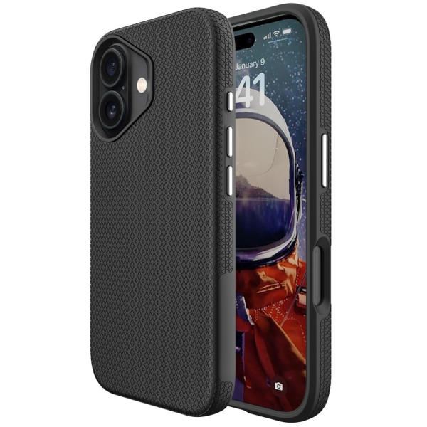 „TUKU“ Shockproof ciets silikona korpuss - melns (iPhone 17)