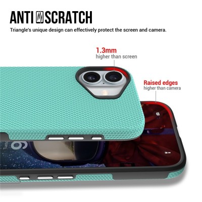 „TUKU“ Shockproof ciets silikona korpuss - zaļš (iPhone 17)