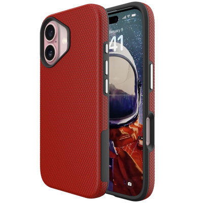 „TUKU“ Shockproof ciets silikona korpuss - sarkans (iPhone 17)