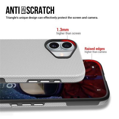 „TUKU“ Shockproof ciets silikona korpuss - sudrabs (iPhone 17)