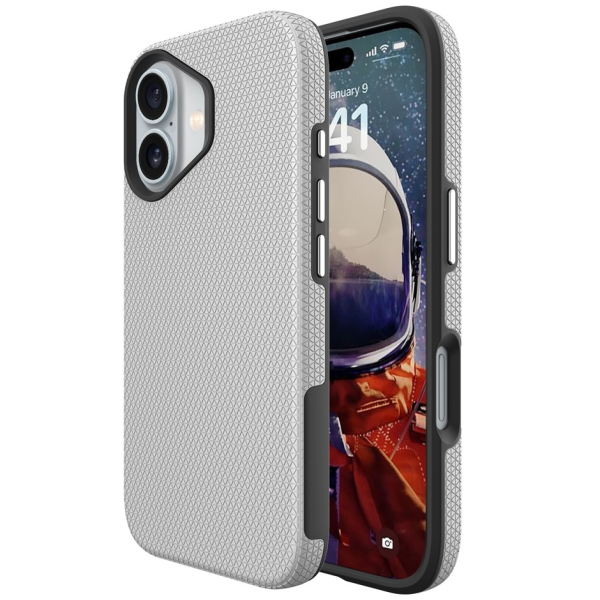 „TUKU“ Shockproof kõva silikoonümbris - серебристый (iPhone 17)